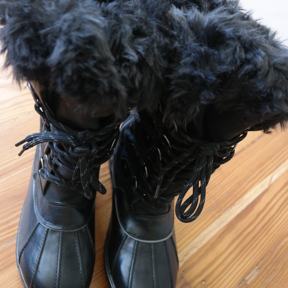 DREAM PAIRS Thinsulate Womens Winter Mid Calf Faux Fur Lined Snow Boots Size 10 - Picture 11 of 11